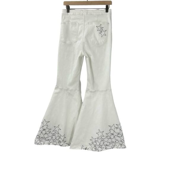Free People x Zandra Rhodes Just Float On Flare Jeans size 30 - Picture 8 of 11
